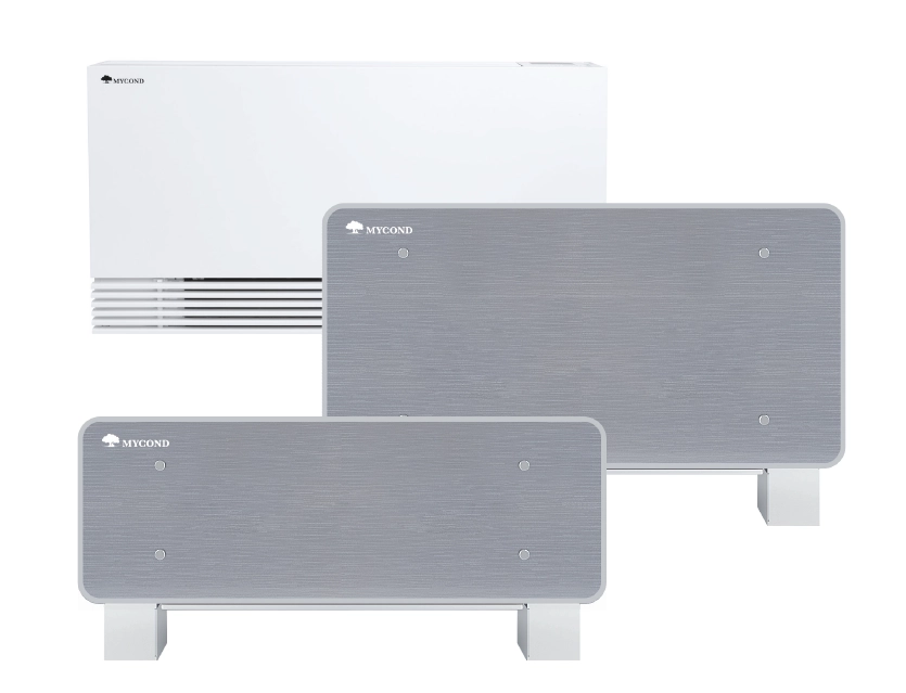 Diagram, ki prikazuje delovanje ventilatorske enote v HVAC sistemih.