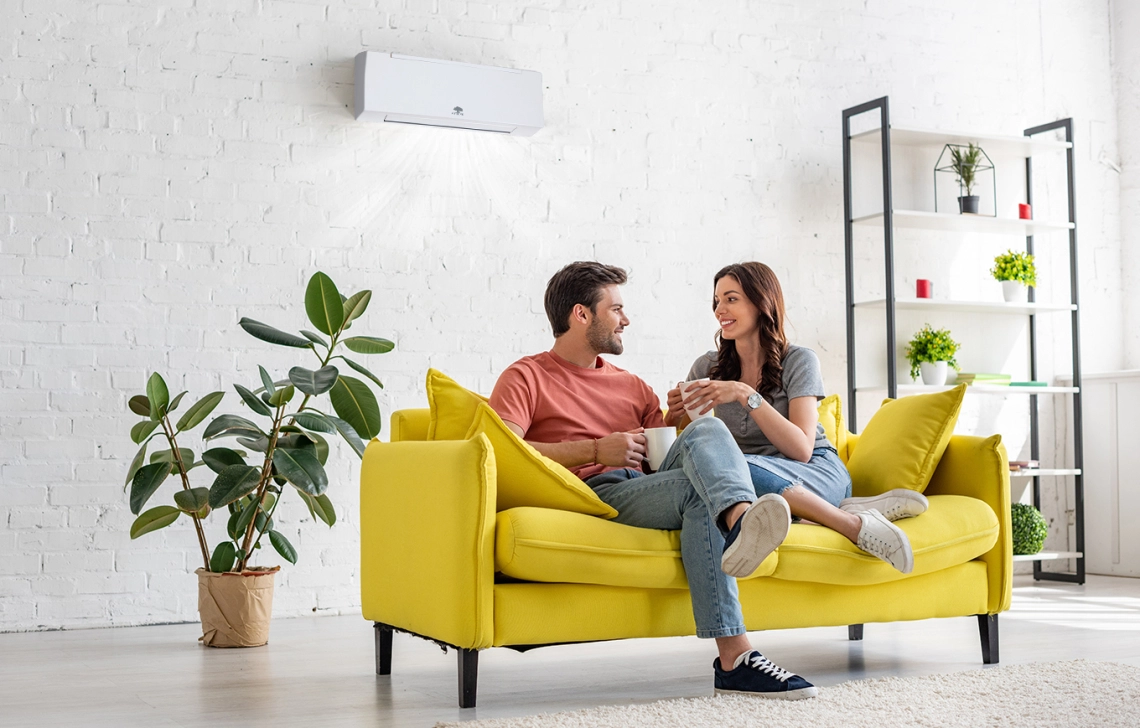 Stenske ventilatorske enote MyCond serije FHW, povezane v omrežje Modbus.