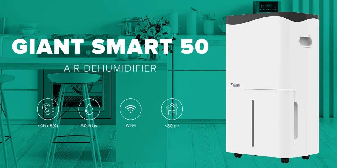 MyCond Giant Smart Modern razvlaževalnik zraka, primeren za stanovanjske in pisarniške prostore.