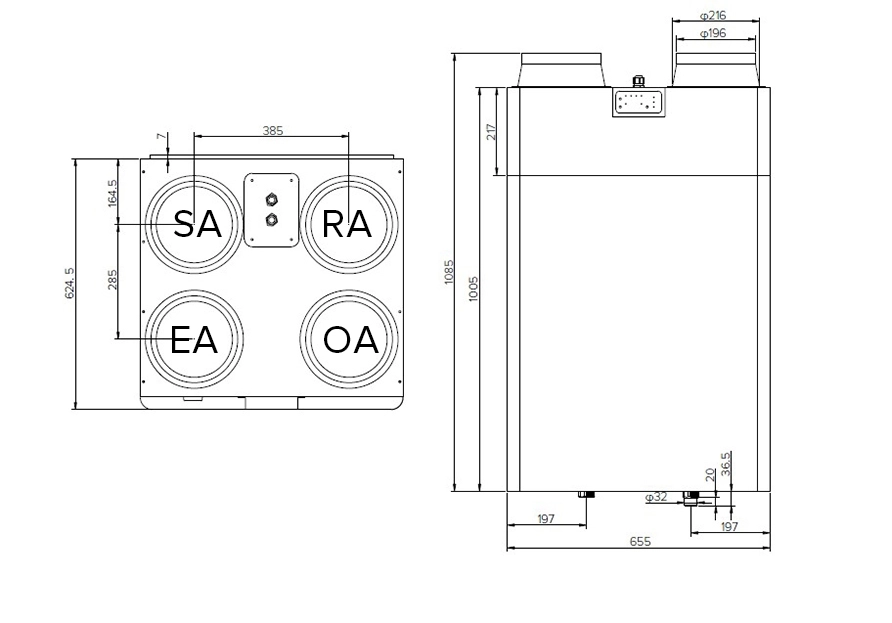 MyCond MCFA Splošne dimenzije - 2