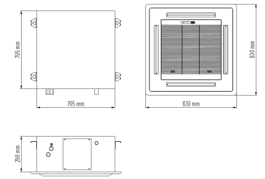 MyCond MCFK-A2/4 skupne dimenzije - 2