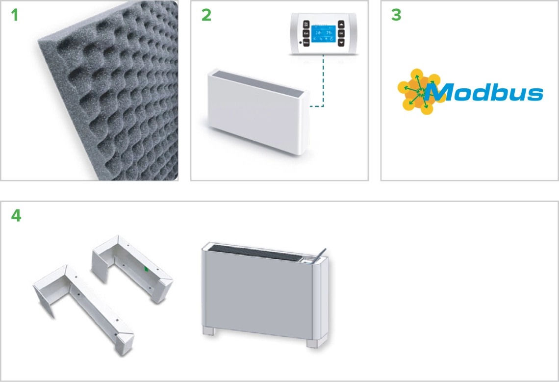 MyCond MDDS/MDCS filter, daljinski upravljalnik, Modbus, montaža