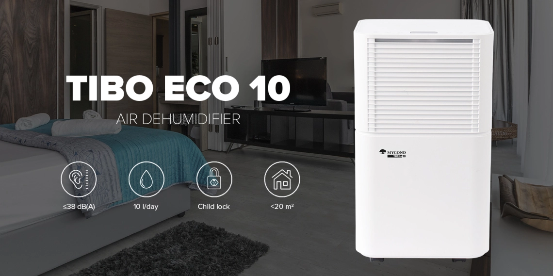 MyCond TIBO Eco 10 Energetsko učinkovit razvlaževalnik zraka za stanovanja.