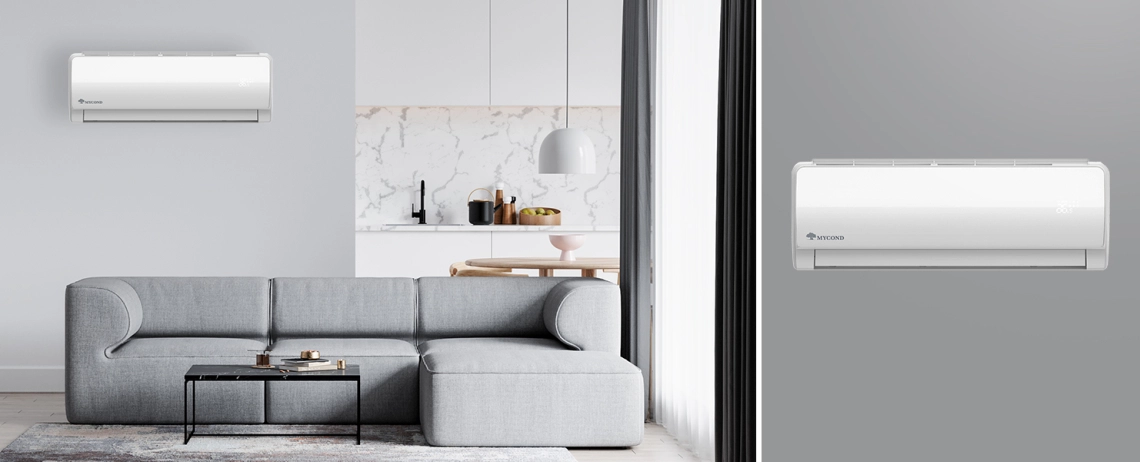 MyCond Stenska ventilatorska spiralna enota iz serije MHW v elegantnem dizajnu.