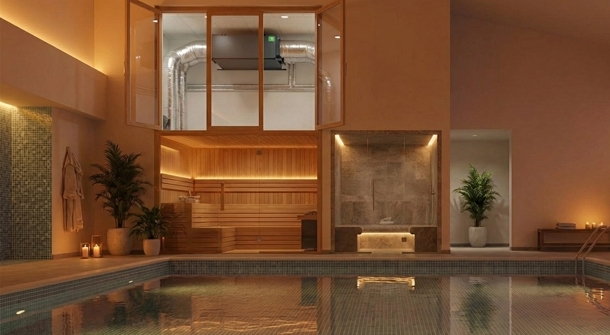 Kanalski razvlaževalnik za bazene: energetsko učinkovite tehnologije Mycond MSHAC