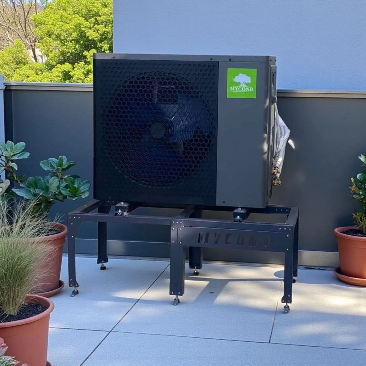 Družinska hiša s toplotnimi črpalkami Mycond Split serije BeeHeat