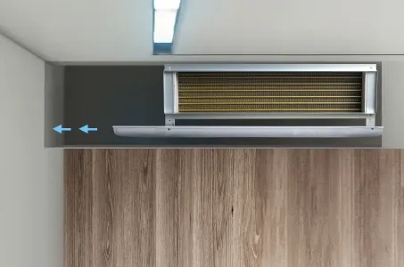 Prednosti kanalske vgradnje fan coil enot pod stropom: primer Mycond MCFC