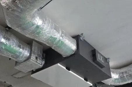 Proizvodna hala z prezračevalnimi enotami Mycond z rekuperacijo energije MVC700-A