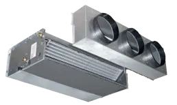 Enote z ventilatorskimi tuljavami s srednjo stopnjo ESP za kanale serije HPL